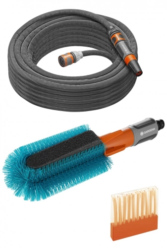 Kit brosse de lavage pour vélo avec tuyau Liano