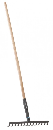 Râteau PureLine – 36 cm – 14 dents acier – Manche bois FSC 100 %