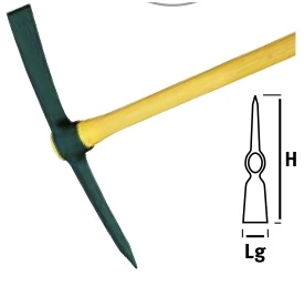 Pioche de terrassier douille ovale 2 kg - sans manche