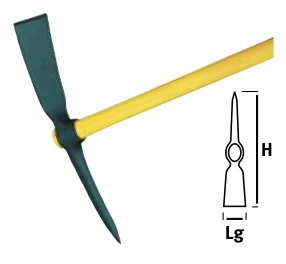 Pioche Suisse-Savoie, douille ovale 2,1 kg - sans manche