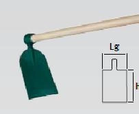 Houe Duopro forgée douille ronde - 12 cm - manche bois certifié PEFC 100%