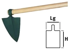 Sape Sartène douille ovale 1,1 kg - 24 cm Duopro - sans manche