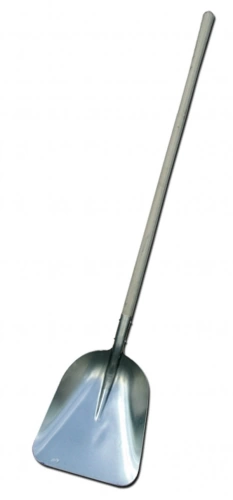 Grande pelle creuse 360 x 390 mm avec manche en bois
