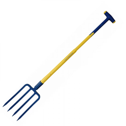 Fourche a becher a douille - manche trigrip bt 90 - 4 dents triangulaire