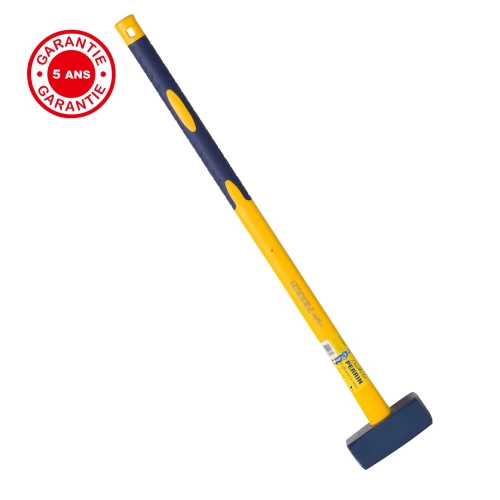 Masse couple 4 kg manche 0,90m composite tri matière incassable pour le batiment et jardin