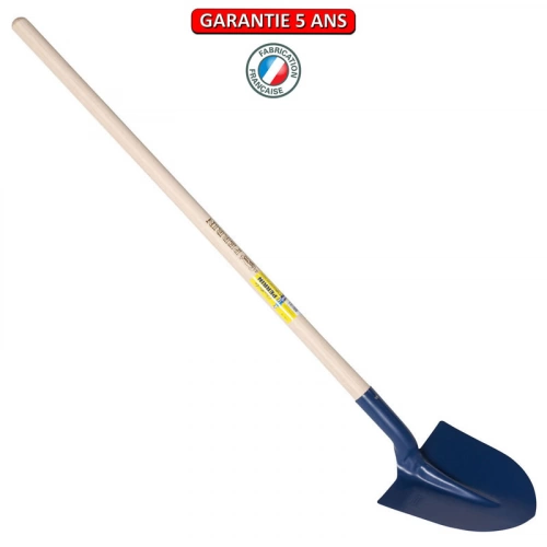 Pelle fortification ronde emmanchée droit 130 – Largeur 25 cm
