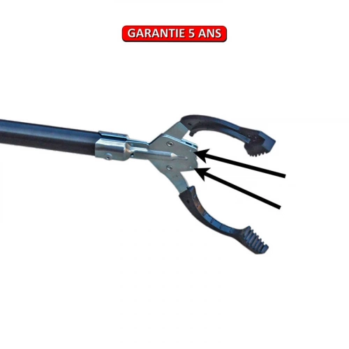 Pince à déchets renforcée rivée