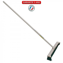 Balai à pointes latérales 55 cm – Manche bois 1,50 m – BALDOZER voirie