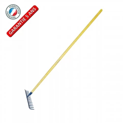 Râteau forgé 14 dents courbes – Manche fibre 1,50 m