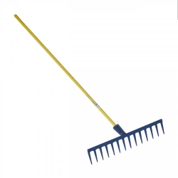 Râteau soudé 16 dents droites – Manche fibre 1,50 m