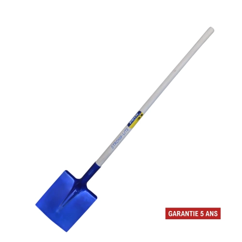 Pelle aluminium carrée 25 cm Strong-Lite manche bois 110 cm