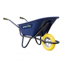 Brouette 120 L roue increvable – charge 320 kg PEHD renforcé