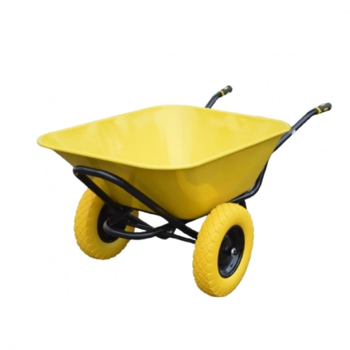 Brouette 165 L - 2 roues increvables - Duo Tonic - jaune