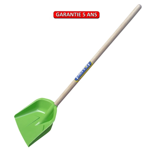 Pelle à neige enfant 19 cm – manche pomme 60 cm – verte