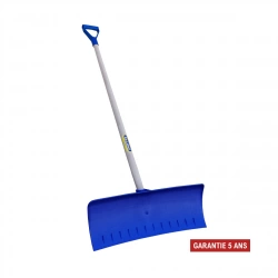 Poussoir à neige 62 cm – fibre de verre – manche poignée plastique 130 cm – ultra résistant