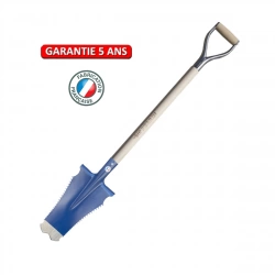 Bêche Caïman Pro 33 cm – manche poignée YD vernie – coupe racines