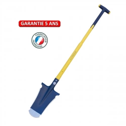 Bêche Caïman 29 cm – manche béquille composite – coupe racines