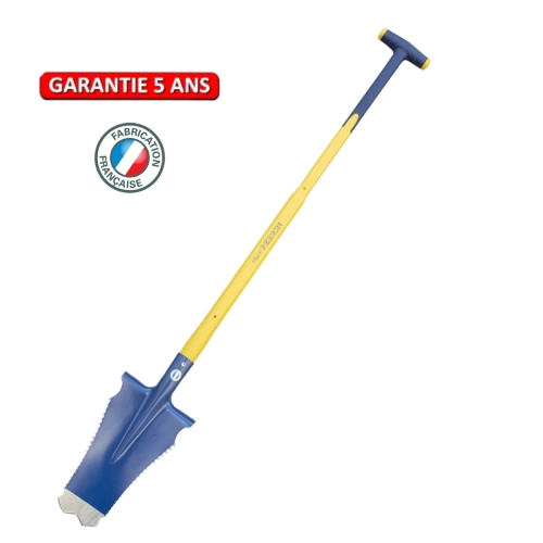 Bêche Caïman 33 cm – manche béquille composite – coupe racines