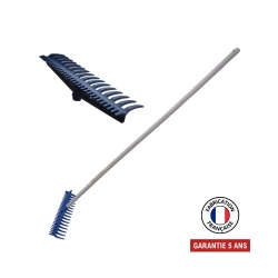 Râteau réversible 16/30 dents nylon renforcé fibre de verre – manche 165 cm PEFC