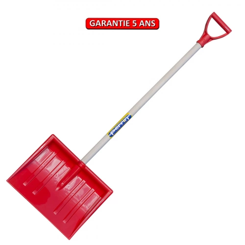 Poussoir à neige enfant 29 cm – rouge – manche poignée 75 cm