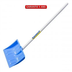 Poussoir à neige enfant 24,5 cm – bleu – manche pomme 66 cm