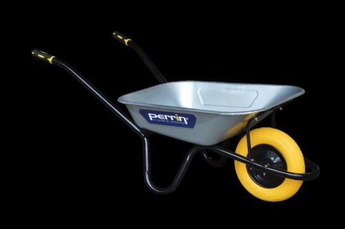 Brouette Dynamic roue increvable souple – caisse galvanisée – usage chantier