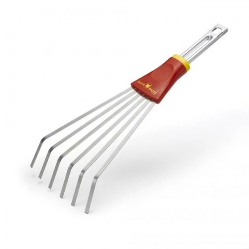 Petit balai à gazon MULTI-STAR - 12 cm - 6 dentes plates - sans manche